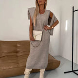 Knit Turtleneck Sweater and Midi Skirt Set