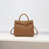 Woven Top Handle Tote Bag