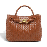 Woven Top Handle Tote Bag