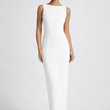 Sleeveless Elegant Maxi Dress with Sculpted Fit