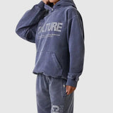 Vintage Wash Graphic Hoodie with Relaxed Fit