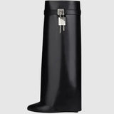 Minimalist Pointed Toe Knee High Boots