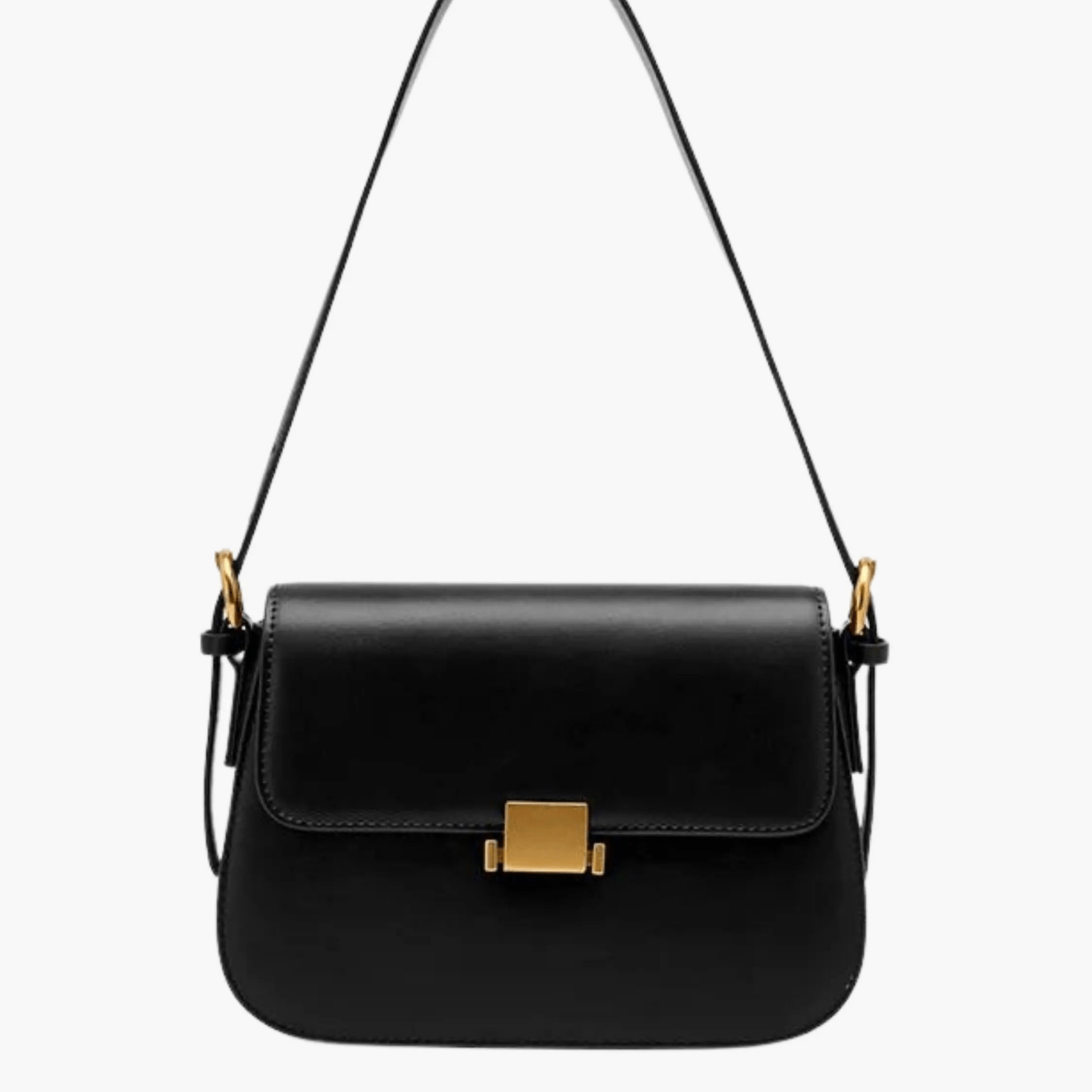 Structured Flap Shoulder Bag