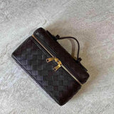 Woven Zip Camera Crossbody Bag