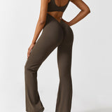Sleeveless Sculpting Flared Leg Jumpsuit